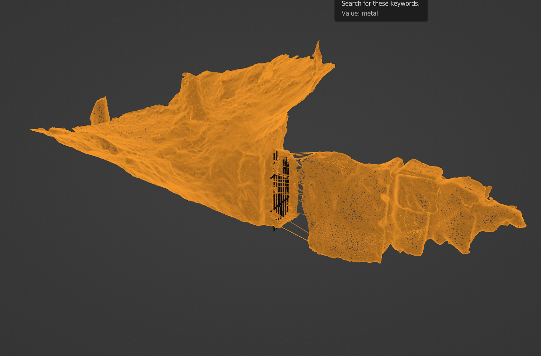 3D Scan Stollen 3